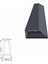 Malta Antrasit Dekoratif LED Aplik CT-7063 1