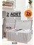 Daisyhome 2 Adet Kapaklı Kutu Hurç Ma x i Boy 50*40*30* Çok Amaçlı Kutu Hurç 2