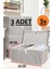 Daglus Alas 3 Adet Kapaklı Kutu Hurç Ma x i Boy 50*40*30* Çok Amaçlı Kutu Hurç 2