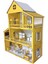 Ahşap Oyun Evi 80CM 36 Eşya Sarı Isim Yazılır Belinay 80CM 36 2