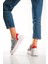 MB6303-Z Kadın Kalın Taban Zebra Desenli Hakiki Deri Sneaker & Spor Ayakkabı 2