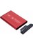 2.5 Inç Kırmızı Sata Harddisk Kutusu - Metal Notebook HDD Hard Disk Kutu - Kırmızı 3