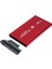 2.5 Inç Kırmızı Sata Harddisk Kutusu - Metal Notebook HDD Hard Disk Kutu - Kırmızı 4