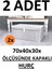 Yegge 2 Adet Kapaklı Kutu Hurç Megaplus Boy 70*40*30* Çok Amaçlı Kutu Hurç 2 x 2