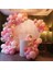 100 Adet Makaron Pembe, Pastel Pembe, Beyaz, Şeffaf, Krom Gold Balon ve 5mt Balon Zinciri 1