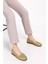 Hakiki Deri Kadın Günlük Loafer VDT.851 - Yeşil - 41 1