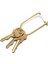 Wilson Keyring Enameled Brass- Pirinç Anahtarlık Altın-Beyaz 1