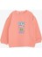 Kız Çocuk Sweatshirt Unıcorn Baskılı 9 Ay-3 Yaş, Somon 1