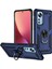 Xiaomi 12 Pro Için Halka Tutuculu Çift Katmanlı Telefon Kılıfı - Mavi (Yurt Dışından) 1