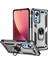 Xiaomi 12 Pro Için Halka Tutuculu Çift Katmanlı Telefon Kılıfı - Gümüş (Yurt Dışından) 1