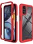 Motorola Moto G22 Için Hibrit Bumper Tam Koruma Telefon Kılıfı - Kırmızı (Yurt Dışından) 1