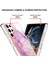 Samsung Galaxy S22 Ultra 5g Için Mermer Şık Desenli Tpu Tampon Telefon Kılıfı - Pembe (Yurt Dışından) 4