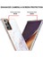 Samsung Galaxy Note 20 Ultra Için Mermer Şık Desenli Tpu Tampon Telefon Kılıfı - Beyaz (Yurt Dışından) 4