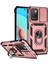 Xiaomi Redmi 10 Için Halka Ayaklı ve Kayar Kamera Kapaklı Telefon Kılıf - Rose Gold (Yurt Dışından) 1