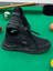 Erkek Spor, Jel Taban, Nefes Alabilen Anorak Gövde, Siyah Sneaker, Spor Ayakkabı 3