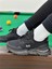 Erkek Spor, Jel Taban, Nefes Alabilen Anorak Gövde, Siyah Beyaz Sneaker, Spor Ayakkabı 1