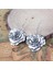 3x Kadın'in Vintage Etnik Metal Çiçek Sarkık Damla Damla Kulak Saplamaları 3 Adet Küpe (Yurt Dışından) 5