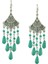 1 Çift Turkuaz Kulakdap Bohemian Boho Tibet Mücevherleri Küpe (Yurt Dışından) 4
