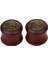 4xnovelty Yelken Deseni Ahşap Kulak Tıkacı Et Tünel Sedye Genişletici 16MM 4 Adet Küpe (Yurt Dışından) 1