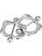 2 Adet Paslanmaz Çelik Rhinestone Meydanı Geometrik Kalkan Barbell Nipplering Küpe (Yurt Dışından) 3