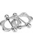2 Adet Paslanmaz Çelik Rhinestone Meydanı Geometrik Kalkan Barbell Nipplering Küpe (Yurt Dışından) 4
