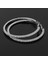 Kadın Kızlar Kristal Alaşım Pürüzsüz Büyük Büyük Yuvarlak Hoop 40MM Küpe (Yurt Dışından) 2