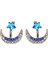 Vintage Güzel Kristal Yıldız Sun Moon Rhinestone Stud Dangle Popüler Küpe (Yurt Dışından) 1