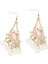 Prettyia Shell Disk Dangle Damla Kristal Rhinestone Jewel Aksesuar Küpe (Yurt Dışından) 1