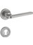 Hisar Inox Nikel Rozetli Yale Çelik Kapı Kolu Sağ Basar Tek Yön 1