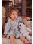 Kız Çocuk Düğmeli Kısa Kollu Pijama Takımı 1