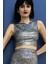 Hologram Sırt Dekolteli Crop Üst 1