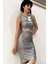 Hologram Sırt Dekolteli Crop Üst 4