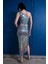 Hologram Tek Omuz Crop Üst - Parti Dans Tango Bluzu 3