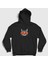 Unisex Siyah Funny Soviet Cat Kedi Kapüşonlu Sweatshirt 1