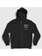Unisex Siyah Gas Green Day Fermuarlı Kapüşonlu Sweatshirt 1