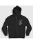 Unisex Siyah Guns John Wick Fermuarlı Kapüşonlu Sweatshirt 1