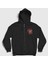 Unisex Siyah Hacker Mr Robot Fermuarlı Kapüşonlu Sweatshirt 1