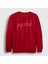 Unisex Kırmızı Meow Cat Kedi Sweatshirt 1