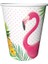 Flamingo Temalı Karton Bardak 1