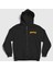 Unisex Siyah Thrasher K-Pop Stray Kids Fermuarlı Kapüşonlu Sweatshirt 1