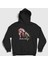 Unisex Siyah Torn Ava Max Kapüşonlu Sweatshirt 1