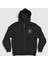 Unisex Siyah Backgammon King Tavla Kralı Oyun V3 Fermuarlı Kapüşonlu Sweatshirt 1