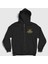 Unisex Siyah Backgammon King Tavla Kralı Oyun Fermuarlı Kapüşonlu Sweatshirt 1