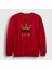 Unisex Kırmızı Backgammon King Tavla Kralı Oyun V2 Sweatshirt 1