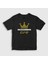 Unisex Çocuk Siyah Backgammon King Tavla Kralı Oyun T-Shirt 1