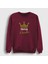 Unisex Bordo Backgammon King Tavla Kralı Oyun V3 Sweatshirt 1