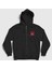 Unisex Siyah Backgammon Queen Tavla Kraliçesi Oyun V3 Fermuarlı Kapüşonlu Sweatshirt 1