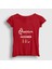 Kadın Kırmızı Queen Of Backgammon Oyun Tavla T-Shirt 1