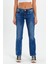 Kadın Sol Cep Fermuarlı Denim Pantolon RD24YB013780 1