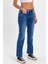 Kadın Sol Cep Fermuarlı Denim Pantolon RD24YB013780 3